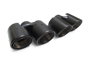 DesignTek Auspuffendrohre Twin Carbon Fiber Effect für Porsche 997 - 3606409744, 06-8612-2, 152402-05, 99711115100, 99711115101, 99711198110, 99711198111, 99711115200, 99711115201, 99711198210, 99711198211, 99711198234, 99711198134